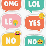 Chat Bubbles  - Sticker Sheet v16